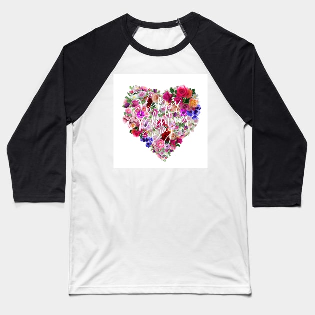 Happy Valentines Day Baseball T-Shirt by ImSomethingElse
